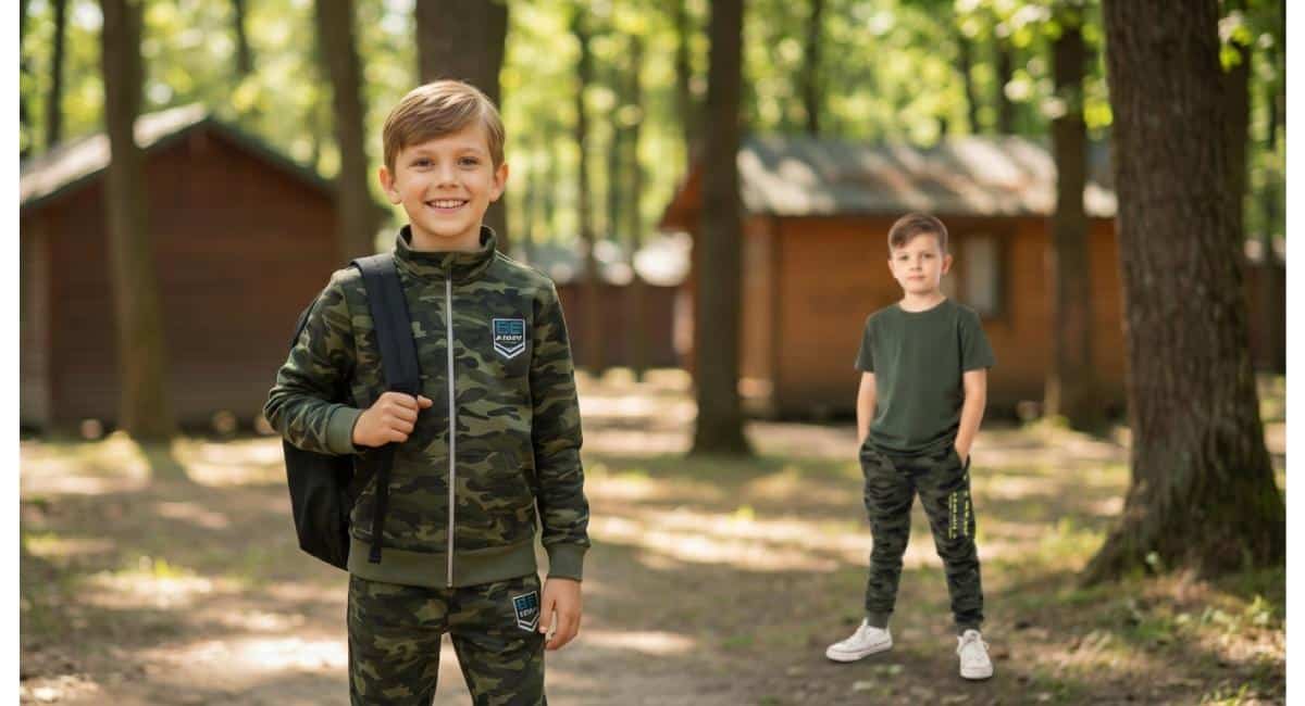 maskáčové oblečení pro děti